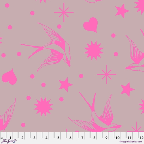 Tula Pink - Neon True Colors - Neon Fairy Flakes - Cosmic